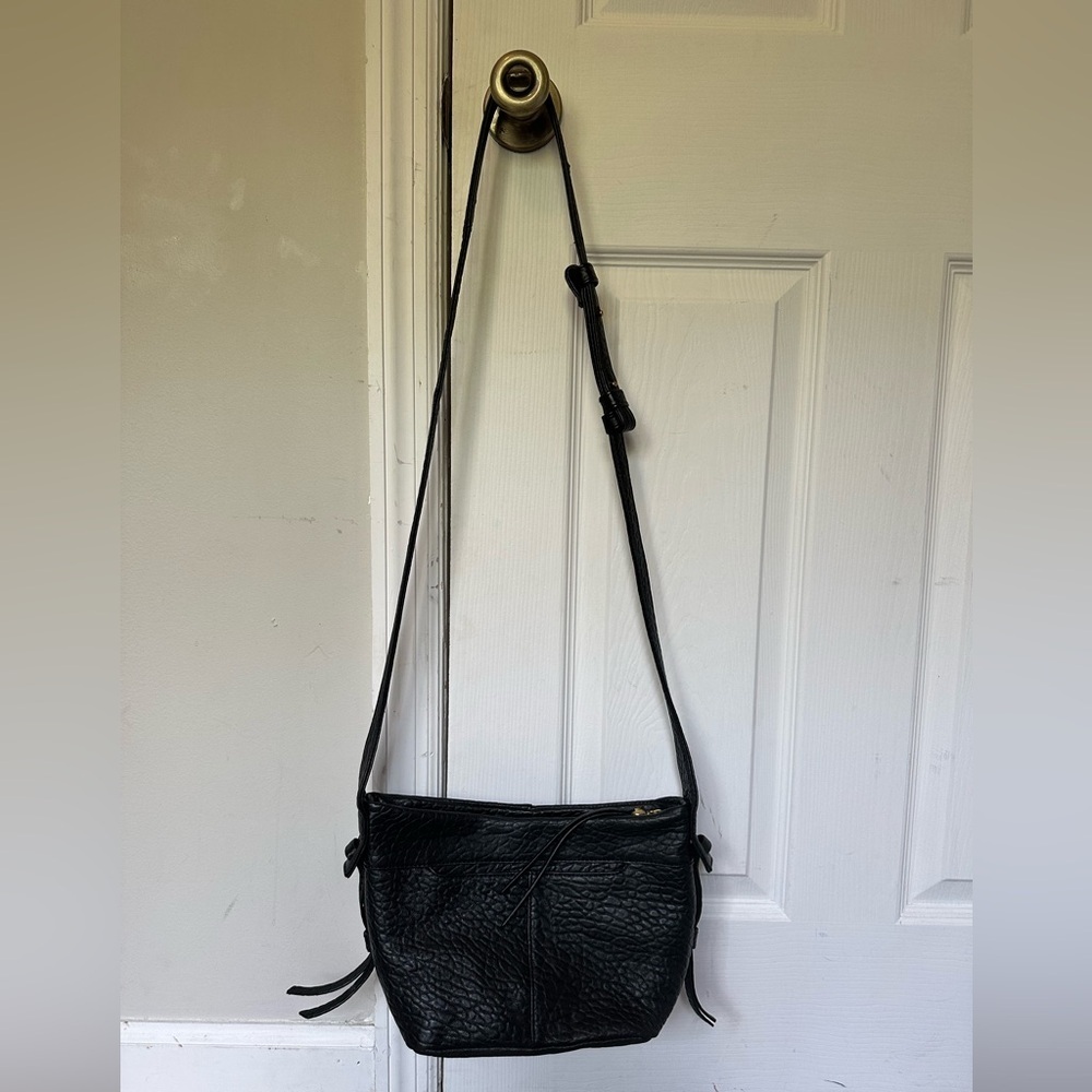 Hobo Bonita Black Leather Crossbody Bag